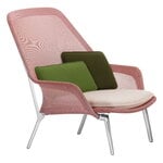 Armchairs & lounge chairs, Slow Chair, red/cream - aluminium, Pink