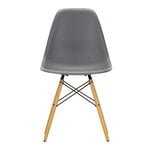 Dining chairs, Eames DSW chair, granite grey - maple, Grey