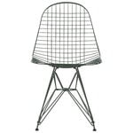 Dining chairs, Wire Chair DKR, dark green, Green