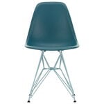 Dining chairs, Eames DSR chair, sea blue - sky blue, Blue