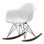 Rocking chairs, Eames RAR rocking chair, white - basic dark - dark maple, White