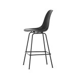 Vitra Eames Plastikstuhl, mittel, tiefschwarz RE - dunkel