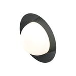 Wall lamps, Alley wall lamp, integrated LED, small, charcoal, Black