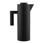 Thermos jugs, Plissé thermo insulated jug, black, Black