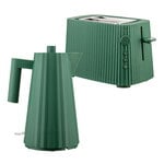 Toasters, Plissé set, toaster and electric water kettle, 1,7 L, green, Green