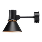 , Type 80 W1 wall lamp, hardwired, matte black, Black