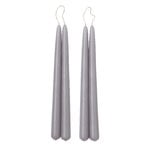 Candles, Blossom candle, 4 pcs, cool grey, Gray