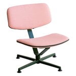 Raawii Arba lounge chair, dark green - Vidar pink