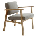 Nikari Archetyp Lobby chair, oak - grey Steelcut Trio 616