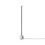 Golvlampor, Model 1095 golvlampa, 170 cm, svart - vit, Vit