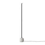 Golvlampor, Model 1095 golvlampa, 185 cm, svart - vit, Vit