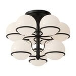 Lampade da soffitto, Lampada da soffitto Model 2042/9, 20 cm, nera, Bianco e nero