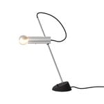 Table lamps, Model 566 table lamp, polished steel, Black