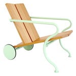 Outdoor lounge chairs, Oona deck chair, pistacchio green, Natural