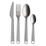 Cutlery, Conversational Objects cutlery set, 4 pcs, stainless steel, Silver