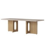 Androgyne lounge table, oak - Kunis Breccia stone