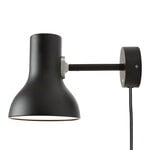 Wall lamps, Type 75 Mini wall light with cable, jet black, Black