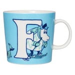 Cups & mugs, Moomin mug 0,4 L, ABC, F, Turquoise