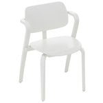 Chaises de salle à manger, Chaise Aslak, blanc, Blanc