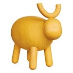 Aarikka Chinese Zodiac Ox wooden sculpture, yellow