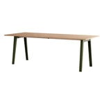 Dining tables, New Modern table 220 x 95 cm, oak - rosemary green, Natural
