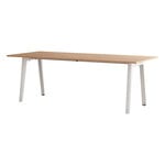 Dining tables, New Modern table 220 x 95 cm, oak - cloudy white, White