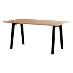 Tables de salle à manger, Table New Modern 160 x 95 cm, chêne - noir graphite, Noir