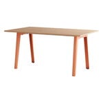 Ruokapöydät, New Modern pöytä 160 x 95 cm, tammi - vaaleanpunainen, Luonnonvärinen