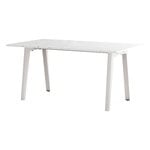 Ruokapöydät, New Modern pöytä 160 x 95 cm, kierrätysmuovi - valkoinen, Valkoinen