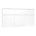 Sideboards & dressers, Fuuga cabinet, 192 cm, large and small doors, white, White