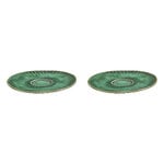 Verde Lanza cappuccino cup saucer, 2 pcs, green