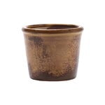 Serax Glazed Shades flower pot, S, rust