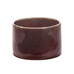 Vaso 01 matala kukkaruukku, ruskea