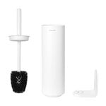 Brabantia MindSet Toilettenbürste mit Halter, Mineral Fresh White