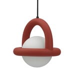 AGO Balloon pendant, dimmable, brick red