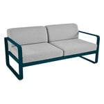 Fermob Canapé 2 places Bellevie, bleu Acapulco - flannel grey