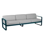 Outdoor sofas, Bellevie 3-seater sofa, acapulco blue - flannel grey, Gray