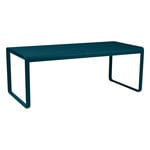 Fermob Bellevie table, 196 x 90 cm, acapulco blue