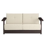Outdoor sofas, Baba 2-seater sofa, brown ash - off-white, White