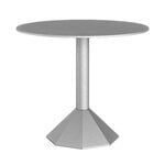 Patio tables, Octi side table, low, aluminum, Silver