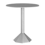 Tables de jardin, Table d’appoint haute Octi, aluminium, Argent