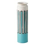 Bitossi Vase cylinder, 30 cm, blanc - turquoise