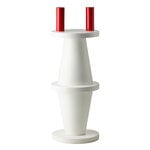 Bitossi F.3 sculpture, matt white - glossy red