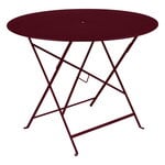 Patio tables, Bistro table, 96 cm, black cherry, Red