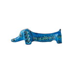 Bitossi Basset hound figure, Rimini blue