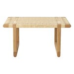 Carl Hansen & Søn BM0488S Table Bench, short, oiled oak - rattan