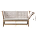 Fredericia Divano Spoke-Back, rovere sapone - lino naturale 003