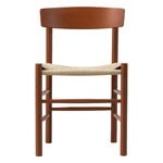 Fredericia J39 Mogensen chair, heritage red - paper cord