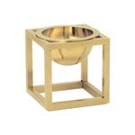 Platters & bowls, Kubus bowl, mini, gold-plated, Gold