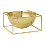 Kubus Centrepiece bowl, small, gold-plated
